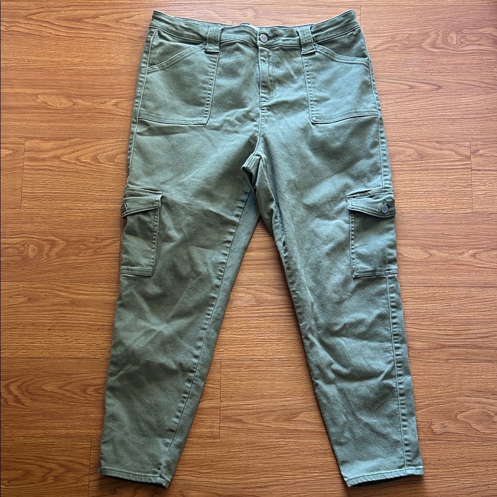 BLEU Olive Green Cargo Pants